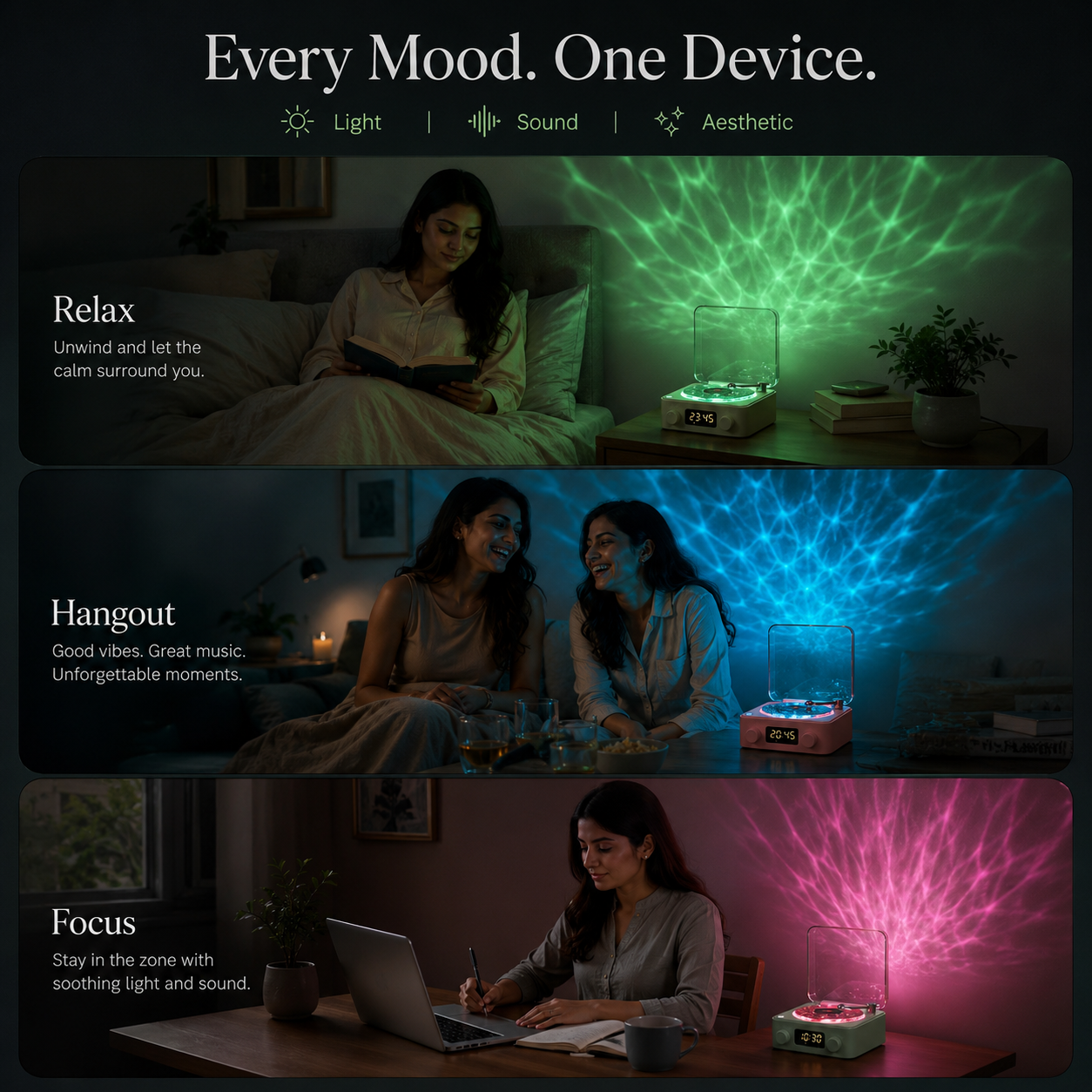 Waves Speaker — Turn Your Room Into A Vibe
