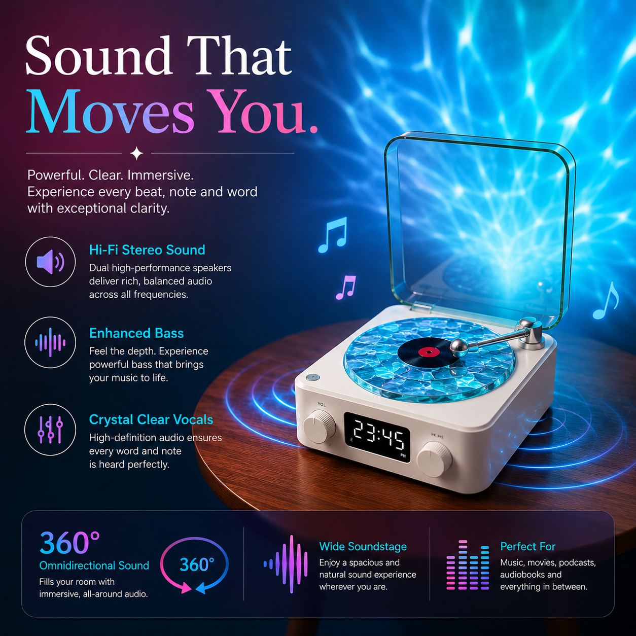 Waves Speaker — Turn Your Room Into A Vibe